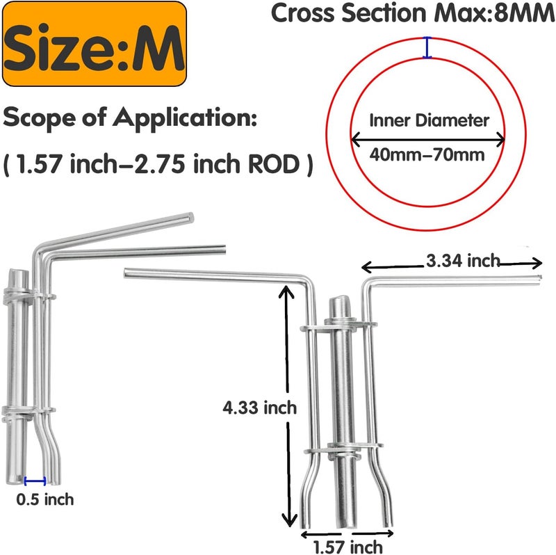Bentolin 3PCS Hydraulic Cylinder Piston Rod Seal U-Cup Installation Tool Kit Set Universal J05321 (S/M/L) - Image 5
